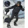 imageMAGCOMSEN Mens Winter Coats Water Resistant Ski Snow Jacket Warm Fleece Jacket Parka Raincoats With MultiPocketsBlack Grey