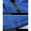 imageMAGCOMSEN Mens Winter Coats Water Resistant Ski Snow Jacket Warm Fleece Jacket Parka Raincoats With MultiPocketsBlue