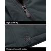 imageMAGCOMSEN Mens Winter Coats Water Resistant Ski Snow Jacket Warm Fleece Jacket Parka Raincoats With MultiPocketsCharcoal Grey