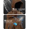 imageMAGCOMSEN Mens Winter Coats Water Resistant Ski Snow Jacket Warm Fleece Jacket Parka Raincoats With MultiPocketsCoffee