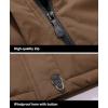 imageMAGCOMSEN Mens Winter Coats Water Resistant Ski Snow Jacket Warm Fleece Jacket Parka Raincoats With MultiPocketsCoffee
