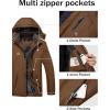 imageMAGCOMSEN Mens Winter Coats Water Resistant Ski Snow Jacket Warm Fleece Jacket Parka Raincoats With MultiPocketsCoffee