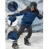 imageMAGCOMSEN Mens Winter Coats Water Resistant Ski Snow Jacket Warm Fleece Jacket Parka Raincoats With MultiPocketsDenim Blue