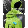imageMAGCOMSEN Mens Winter Coats Water Resistant Ski Snow Jacket Warm Fleece Jacket Parka Raincoats With MultiPocketsFl Green