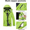 imageMAGCOMSEN Mens Winter Coats Water Resistant Ski Snow Jacket Warm Fleece Jacket Parka Raincoats With MultiPocketsFl Green