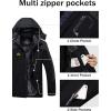 imageMAGCOMSEN Mens Winter Coats Water Resistant Ski Snow Jacket Warm Fleece Jacket Parka Raincoats With MultiPocketsGrey