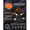 imageMAGCOMSEN Mens Winter Coats Water Resistant Ski Snow Jacket Warm Fleece Jacket Parka Raincoats With MultiPocketsGrey