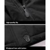 imageMAGCOMSEN Mens Winter Coats Water Resistant Ski Snow Jacket Warm Fleece Jacket Parka Raincoats With MultiPocketsGrey