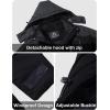 imageMAGCOMSEN Mens Winter Coats Water Resistant Ski Snow Jacket Warm Fleece Jacket Parka Raincoats With MultiPocketsGrey