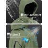 imageMAGCOMSEN Mens Winter Coats Water Resistant Ski Snow Jacket Warm Fleece Jacket Parka Raincoats With MultiPocketsGrey Green