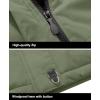 imageMAGCOMSEN Mens Winter Coats Water Resistant Ski Snow Jacket Warm Fleece Jacket Parka Raincoats With MultiPocketsGrey Green