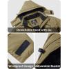 imageMAGCOMSEN Mens Winter Coats Water Resistant Ski Snow Jacket Warm Fleece Jacket Parka Raincoats With MultiPocketsKhaki