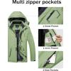 imageMAGCOMSEN Mens Winter Coats Water Resistant Ski Snow Jacket Warm Fleece Jacket Parka Raincoats With MultiPocketsLight Green