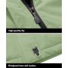 imageMAGCOMSEN Mens Winter Coats Water Resistant Ski Snow Jacket Warm Fleece Jacket Parka Raincoats With MultiPocketsLight Green