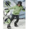 imageMAGCOMSEN Mens Winter Coats Water Resistant Ski Snow Jacket Warm Fleece Jacket Parka Raincoats With MultiPocketsLight Green