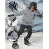 imageMAGCOMSEN Mens Winter Coats Water Resistant Ski Snow Jacket Warm Fleece Jacket Parka Raincoats With MultiPocketsLight Grey