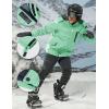 imageMAGCOMSEN Mens Winter Coats Water Resistant Ski Snow Jacket Warm Fleece Jacket Parka Raincoats With MultiPocketsMint Green