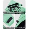 imageMAGCOMSEN Mens Winter Coats Water Resistant Ski Snow Jacket Warm Fleece Jacket Parka Raincoats With MultiPocketsMint Green