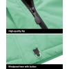 imageMAGCOMSEN Mens Winter Coats Water Resistant Ski Snow Jacket Warm Fleece Jacket Parka Raincoats With MultiPocketsMint Green