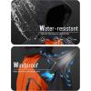 imageMAGCOMSEN Mens Winter Coats Water Resistant Ski Snow Jacket Warm Fleece Jacket Parka Raincoats With MultiPocketsOrange Grey
