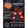 imageMAGCOMSEN Mens Winter Coats Water Resistant Ski Snow Jacket Warm Fleece Jacket Parka Raincoats With MultiPocketsRed