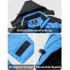 imageMAGCOMSEN Mens Winter Coats Water Resistant Ski Snow Jacket Warm Fleece Jacket Parka Raincoats With MultiPocketsSky Blue