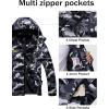 imageMAGCOMSEN Mens Winter Coats Water Resistant Ski Snow Jacket Warm Fleece Jacket Parka Raincoats With MultiPocketsSky Blue Camo