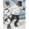 imageMAGCOMSEN Mens Winter Coats Water Resistant Ski Snow Jacket Warm Fleece Jacket Parka Raincoats With MultiPocketsWhite