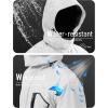 imageMAGCOMSEN Mens Winter Coats Water Resistant Ski Snow Jacket Warm Fleece Jacket Parka Raincoats With MultiPocketsWhite