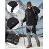 imageMAGCOMSEN Mens Winter Coats Water Resistant Snow Ski Jacket Fleece Lined Parka 5 PocketsBlack