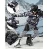 imageMAGCOMSEN Mens Winter Coats Water Resistant Snow Ski Jacket Fleece Lined Parka 5 PocketsBlack Camouflage