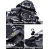 imageMAGCOMSEN Mens Winter Coats Water Resistant Snow Ski Jacket Fleece Lined Parka 5 PocketsBlack Camouflage