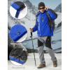 imageMAGCOMSEN Mens Winter Coats Water Resistant Snow Ski Jacket Fleece Lined Parka 5 PocketsBlue