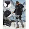 imageMAGCOMSEN Mens Winter Coats Water Resistant Snow Ski Jacket Fleece Lined Parka 5 PocketsDark Grey