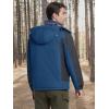 imageMAGCOMSEN Mens Winter Coats Water Resistant Snow Ski Jacket Fleece Lined Parka 5 PocketsDenim Blue