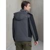 imageMAGCOMSEN Mens Winter Coats Water Resistant Snow Ski Jacket Fleece Lined Parka 5 PocketsGrey Black