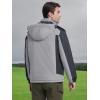 imageMAGCOMSEN Mens Winter Coats Water Resistant Snow Ski Jacket Fleece Lined Parka 5 PocketsLight Grey