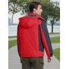 imageMAGCOMSEN Mens Winter Coats Water Resistant Snow Ski Jacket Fleece Lined Parka 5 PocketsRed