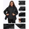 imageMAGCOMSEN Womens 3 in 1 Ski Jacket Water Resistant Winter Snow Coat Warm Fleece Lined Windproof Hiking Rain OutwearBlack