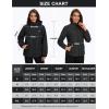 imageMAGCOMSEN Womens 3 in 1 Ski Jacket Water Resistant Winter Snow Coat Warm Fleece Lined Windproof Hiking Rain OutwearBlack