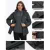 imageMAGCOMSEN Womens 3 in 1 Ski Jacket Water Resistant Winter Snow Coat Warm Fleece Lined Windproof Hiking Rain OutwearCarbongrey