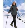 imageMAGCOMSEN Womens 3 in 1 Ski Jacket Water Resistant Winter Snow Coat Warm Fleece Lined Windproof Hiking Rain OutwearCarbongrey