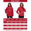 imageMAGCOMSEN Womens 3 in 1 Ski Jacket Water Resistant Winter Snow Coat Warm Fleece Lined Windproof Hiking Rain OutwearCrimson