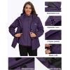 imageMAGCOMSEN Womens 3 in 1 Ski Jacket Water Resistant Winter Snow Coat Warm Fleece Lined Windproof Hiking Rain OutwearDeeppurple
