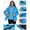 imageMAGCOMSEN Womens 3 in 1 Ski Jacket Water Resistant Winter Snow Coat Warm Fleece Lined Windproof Hiking Rain OutwearMoonorchid