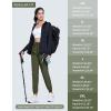 imageMAGCOMSEN Womens Hiking Pants Lightweight Quick Dry Waterproof Joggers with Pockets Athletic Travel Track CasualArmy Green