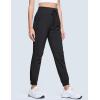 imageMAGCOMSEN Womens Hiking Pants Lightweight Quick Dry Waterproof Joggers with Pockets Athletic Travel Track CasualBlack