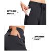 imageMAGCOMSEN Womens Hiking Pants Lightweight Quick Dry Waterproof Joggers with Pockets Athletic Travel Track CasualBlack