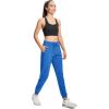 imageMAGCOMSEN Womens Hiking Pants Lightweight Quick Dry Waterproof Joggers with Pockets Athletic Travel Track CasualBlue