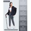 imageMAGCOMSEN Womens Hiking Pants Lightweight Quick Dry Waterproof Joggers with Pockets Athletic Travel Track CasualDark Grey